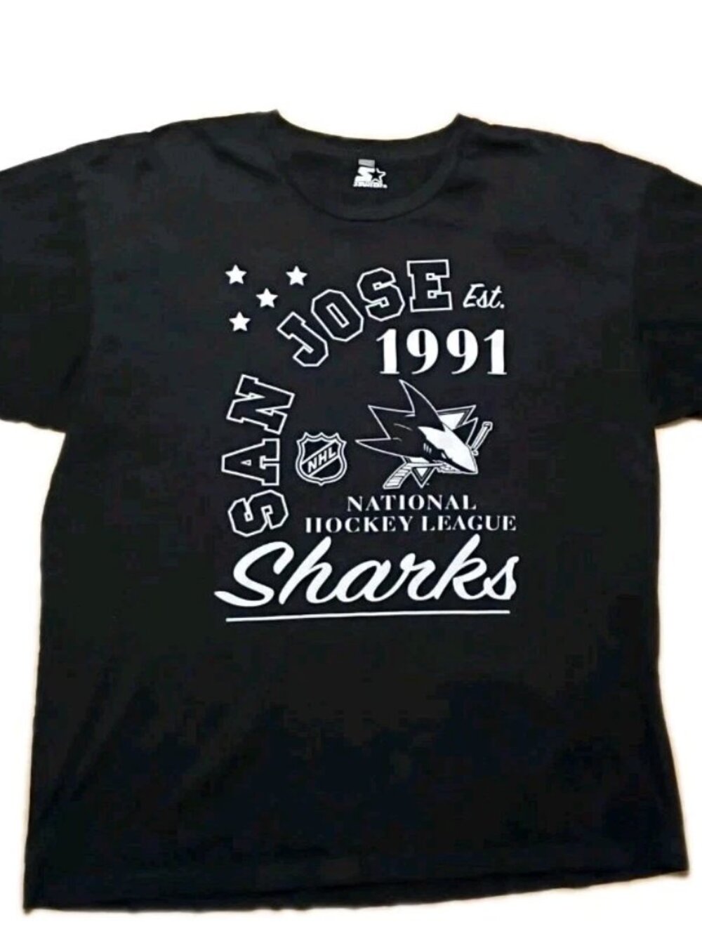 Vintage 1994 Starter San Jose Sharks T-Shirt X.L National Hockey League RARE